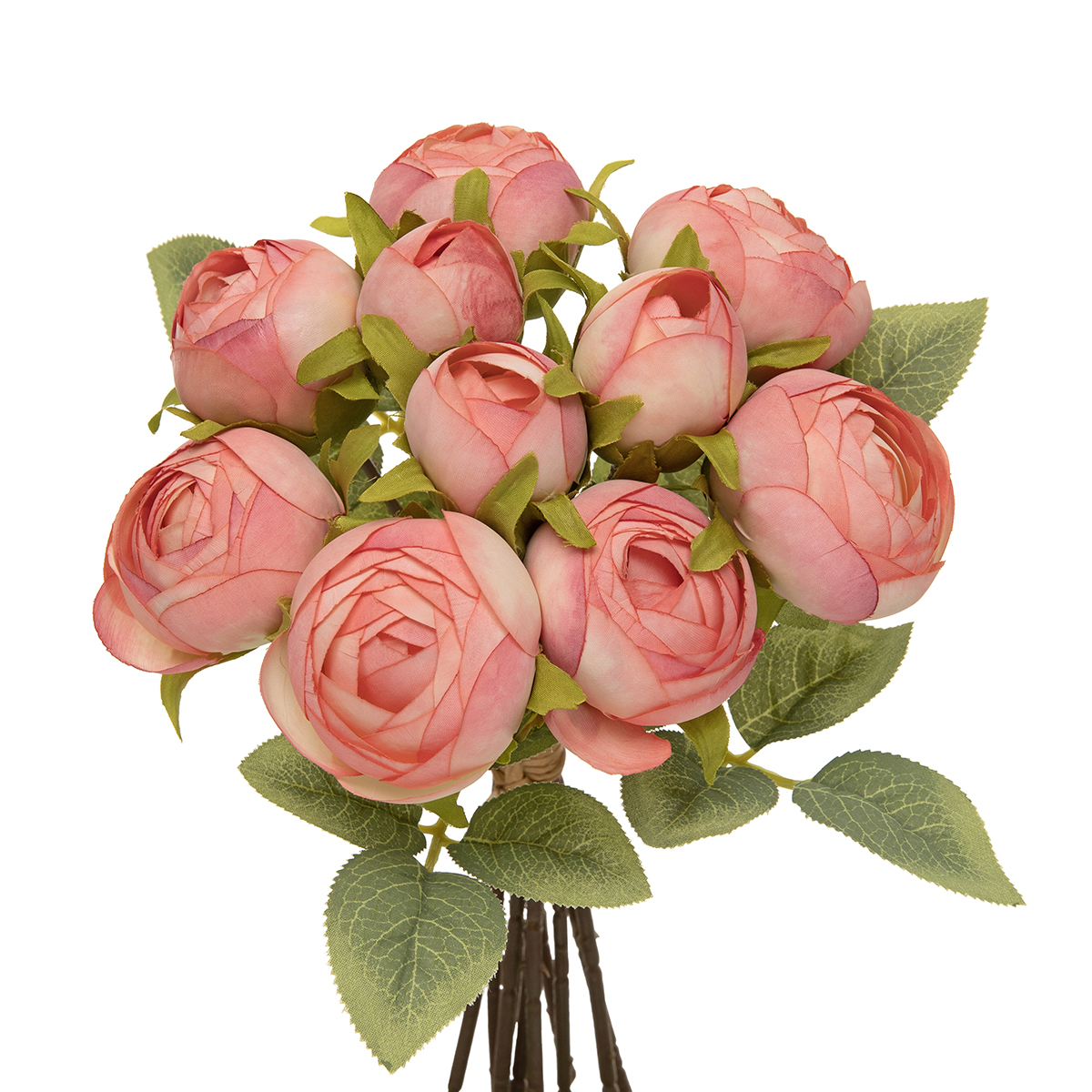 BUNDLE OF 10 CABBAGE ROSE PINK 6IN X 10IN (2IN HEAD) - Click Image to Close